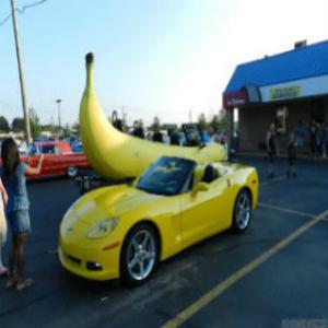 O carro banana {fotos e vídeos}