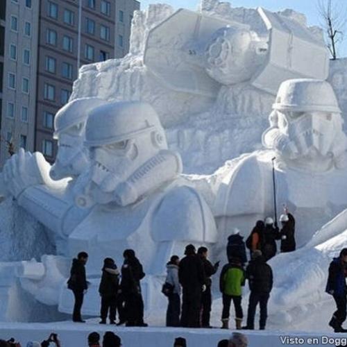 Esculturas de neve impressionantes
