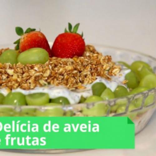 Delícia de aveia e frutas: uma sobremesa saudável e rica em fibras