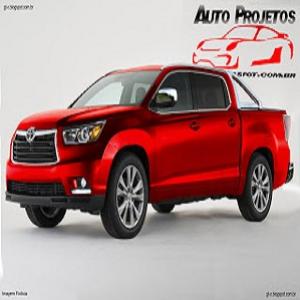 Projeção antecipa as linhas da Toyota Hilux que será lançada em 2015