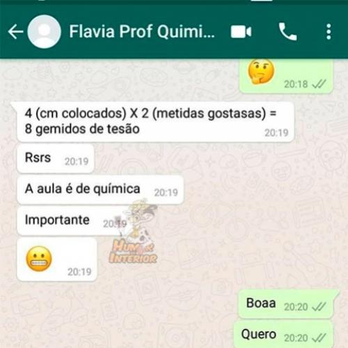 O WhatsApp melhorou muito a interação dos alunos com as professoras 