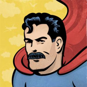 Super heróis e seus bigodes